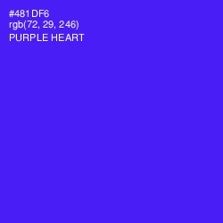 #481DF6 - Purple Heart Color Image